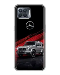 Чехол для OPPO Reno 4 Lite с картинкой «Mercedes G-Class красный»