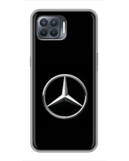 Чехол для OPPO Reno 4 Lite с картинкой «Mercedes классический лого»