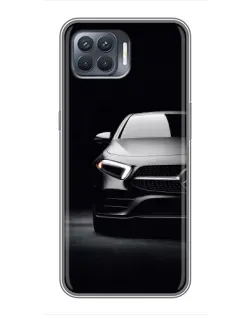 Чехол для OPPO Reno 4 Lite с картинкой «Свет фар Mercedes»