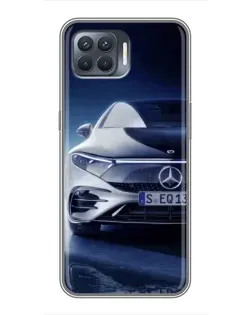 Чехол для OPPO Reno 4 Lite с картинкой «Mercedes EQ — будущее»