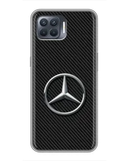 Чехол для OPPO Reno 4 Lite с картинкой «Карбоновый Mercedes стиль»