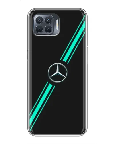 Чехол для OPPO Reno 4 Lite с картинкой «Спортивные линии Mercedes» Чехол для OPPO Reno 4 Lite с картинкой «Спортивные линии Mercedes»