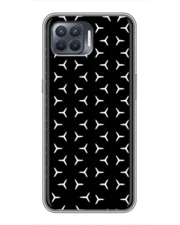 Чехол для OPPO Reno 4 Lite с картинкой «Mercedes паттерн звезд»