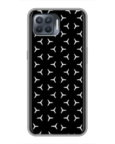 Чехол для OPPO Reno 4 Lite с картинкой «Mercedes паттерн звезд» Чехол для OPPO Reno 4 Lite с картинкой «Mercedes паттерн звезд»