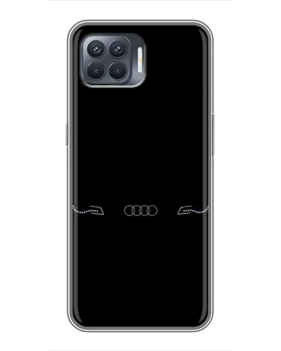 Чехол для OPPO Reno 4 Lite с картинкой «Audi — световой подпись»