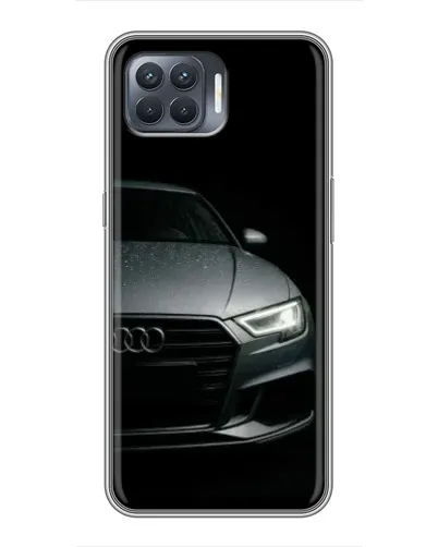 Чехол для OPPO Reno 4 Lite с картинкой «Audi — детализация кузова»
