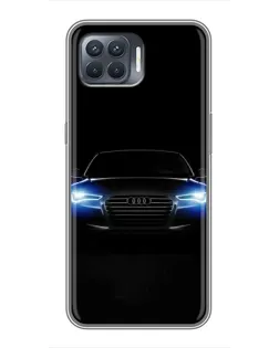 Чехол для OPPO Reno 4 Lite с картинкой «Audi в неоне» Чехол для OPPO Reno 4 Lite с картинкой «Audi в неоне»