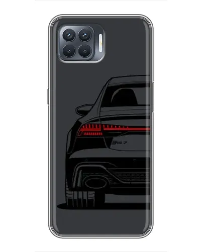Чехол для OPPO Reno 4 Lite с картинкой «Задняя часть Audi — арт»