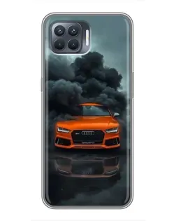 Чехол для OPPO Reno 4 Lite с картинкой «Audi в облаках дыма» Чехол для OPPO Reno 4 Lite с картинкой «Audi в облаках дыма»