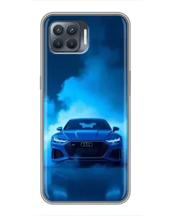 Чехол для OPPO Reno 4 Lite с картинкой «Audi — голубая энергия» Чехол для OPPO Reno 4 Lite с картинкой «Audi — голубая энергия»
