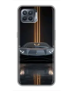 Чехол для OPPO Reno 4 Lite с картинкой «Lamborghini золотые линии» Чехол для OPPO Reno 4 Lite с картинкой «Lamborghini золотые линии»