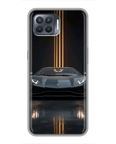 Чехол для OPPO Reno 4 Lite с картинкой «Lamborghini золотые линии» Чехол для OPPO Reno 4 Lite с картинкой «Lamborghini золотые линии»