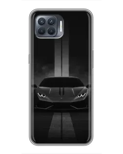 Чехол для OPPO Reno 4 Lite с картинкой «Lamborghini симметрия дорог»