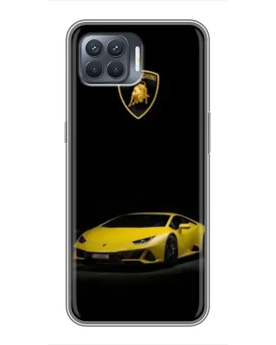 Чехол для OPPO Reno 4 Lite с картинкой «Lamborghini желтый акцент» Чехол для OPPO Reno 4 Lite с картинкой «Lamborghini желтый акцент»