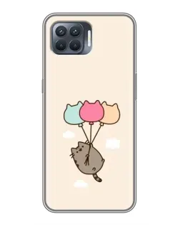 Чехол для OPPO Reno 4 Lite с картинкой «Пушин на шариках»