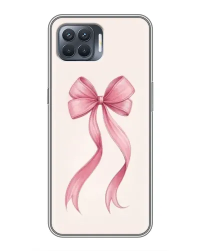 Чехол для OPPO Reno 4 Lite с картинкой «Розовый бант»
