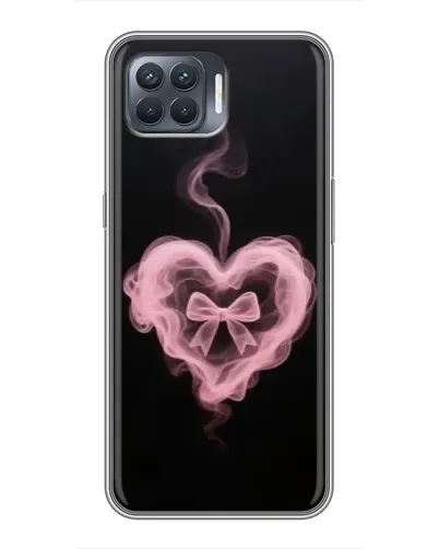 Чехол для OPPO Reno 4 Lite с картинкой «Дымчатое сердце»