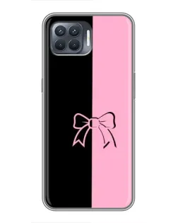 Чехол для OPPO Reno 4 Lite с картинкой «Половинки банта» Чехол для OPPO Reno 4 Lite с картинкой «Половинки банта»