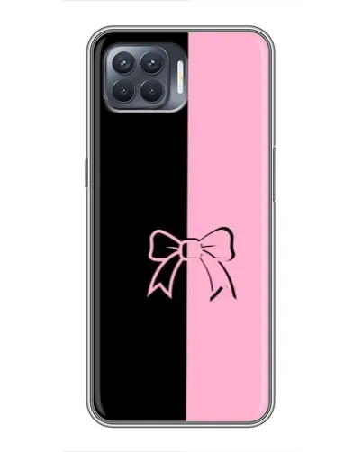 Чехол для OPPO Reno 4 Lite с картинкой «Половинки банта»