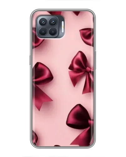 Чехол для OPPO Reno 4 Lite с картинкой «Бордовый атлас»