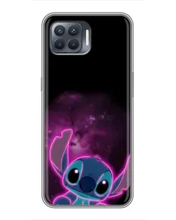 Чехол для OPPO Reno 4 Lite с картинкой «Неоновый Stitch» Чехол для OPPO Reno 4 Lite с картинкой «Неоновый Stitch»