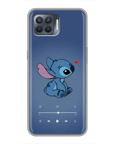 Чехол для OPPO Reno 4 Lite с картинкой «Музыкальный Stitch»