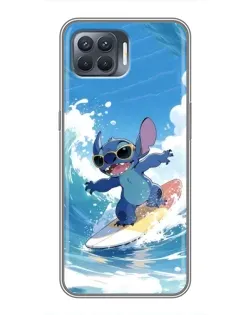 Чехол для OPPO Reno 4 Lite с картинкой «Стич на волне» Чехол для OPPO Reno 4 Lite с картинкой «Стич на волне»