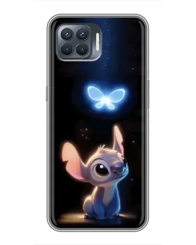 Чехол для OPPO Reno 4 Lite с картинкой «Сияющий Стич»