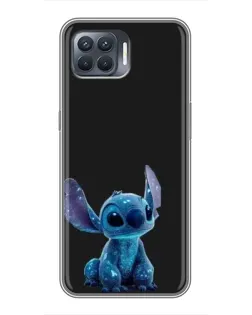 Чехол для OPPO Reno 4 Lite с картинкой «Стич на черном» Чехол для OPPO Reno 4 Lite с картинкой «Стич на черном»