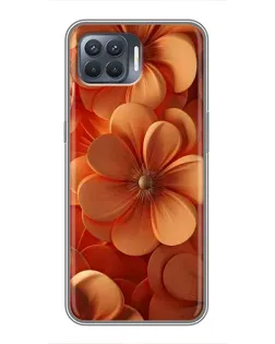 Чехол для OPPO Reno 4 Lite с картинкой «Оранжевый макро цветок» Чехол для OPPO Reno 4 Lite с картинкой «Оранжевый макро цветок»