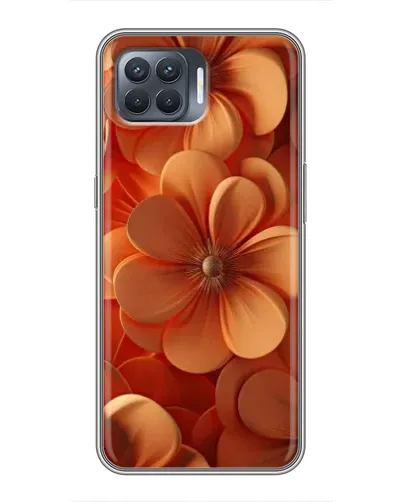 Чехол для OPPO Reno 4 Lite с картинкой «Оранжевый макро цветок» Чехол для OPPO Reno 4 Lite с картинкой «Оранжевый макро цветок»