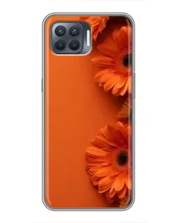 Чехол для OPPO Reno 4 Lite с картинкой «Оранжевые герберы» Чехол для OPPO Reno 4 Lite с картинкой «Оранжевые герберы»