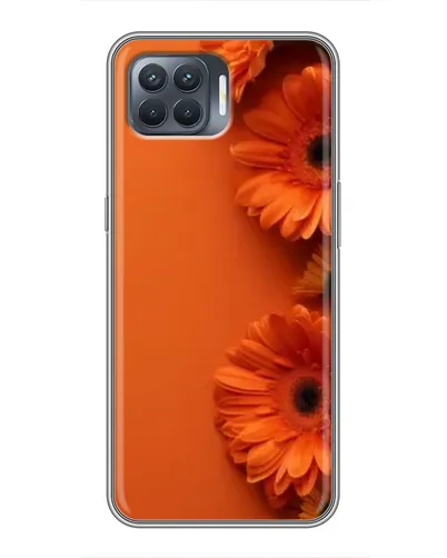 Чехол для OPPO Reno 4 Lite с картинкой «Оранжевые герберы» Чехол для OPPO Reno 4 Lite с картинкой «Оранжевые герберы»