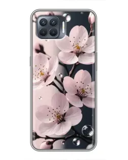 Чехол для OPPO Reno 4 Lite с картинкой «Нежная сакура и капли» Чехол для OPPO Reno 4 Lite с картинкой «Нежная сакура и капли»