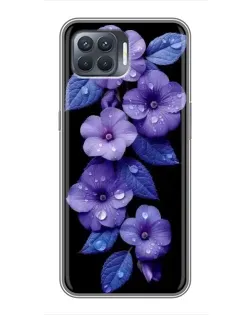Чохол для OPPO Reno 4 Lite з картинкою «Фіолетові квіти з росою» Чохол для OPPO Reno 4 Lite з картинкою «Фіолетові квіти з росою»
