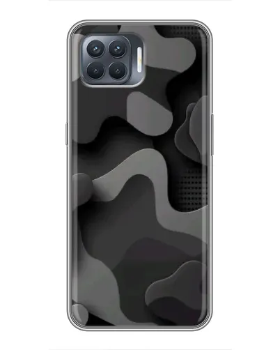 Чехол для OPPO Reno 4 Lite с картинкой «Темный абстрактный камуфляж» Чехол для OPPO Reno 4 Lite с картинкой «Темный абстрактный камуфляж»