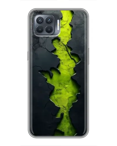 Чехол для OPPO Reno 4 Lite с картинкой «Салатовый разлом скалы» Чехол для OPPO Reno 4 Lite с картинкой «Салатовый разлом скалы»