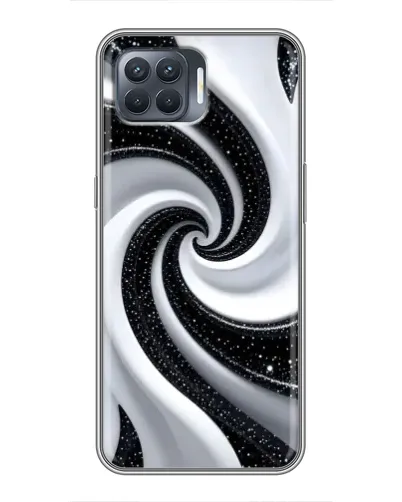 Чехол для OPPO Reno 4 Lite с картинкой «Черно-белая спираль» Чехол для OPPO Reno 4 Lite с картинкой «Черно-белая спираль»