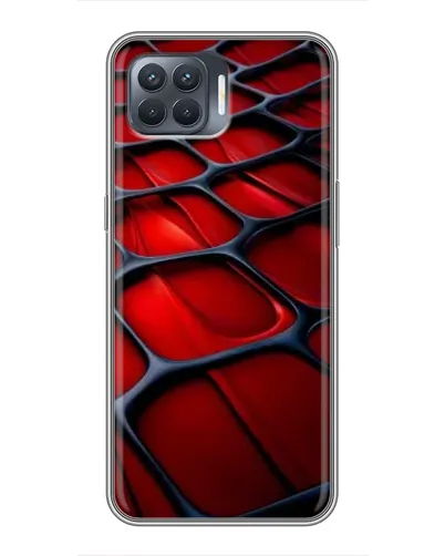 Чехол для OPPO Reno 4 Lite с картинкой «Красная глянцевая сетка» Чехол для OPPO Reno 4 Lite с картинкой «Красная глянцевая сетка»