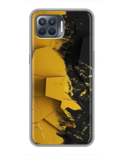 Чехол для OPPO Reno 4 Lite с картинкой «Золотые осколки геометрии» Чехол для OPPO Reno 4 Lite с картинкой «Золотые осколки геометрии»