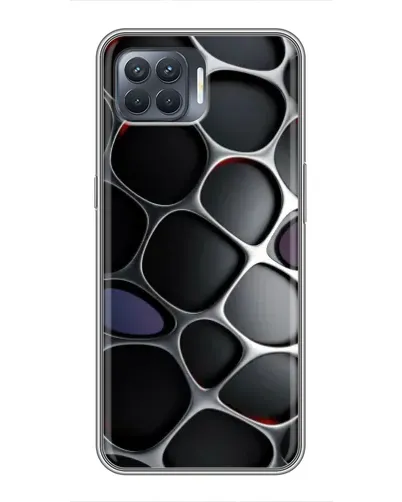 Чехол для OPPO Reno 4 Lite с картинкой «Объемная темная решетка» Чехол для OPPO Reno 4 Lite с картинкой «Объемная темная решетка»