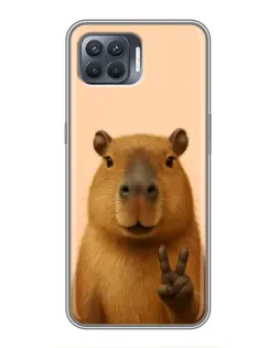 Чохол для OPPO Reno 4 Lite з картинкою «Капібара вікторія» Чохол для OPPO Reno 4 Lite з картинкою «Капібара вікторія»