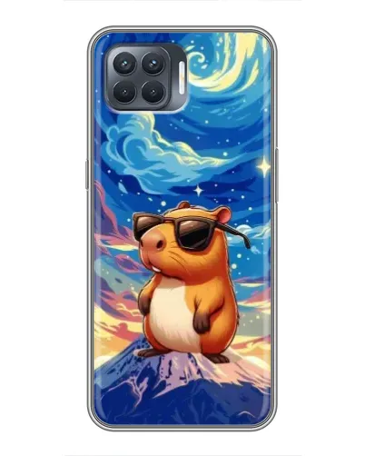 Чехол для OPPO Reno 4 Lite с картинкой «Капибара Ван Гога»