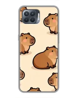 Чохол для OPPO Reno 4 Lite з картинкою «Паттерн милих капібар» Чохол для OPPO Reno 4 Lite з картинкою «Паттерн милих капібар»