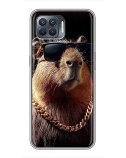 Чохол для OPPO Reno 4 Lite з картинкою «Капібара золотий ланцюг» Чохол для OPPO Reno 4 Lite з картинкою «Капібара золотий ланцюг»
