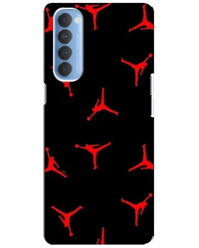 Чехол для OPPO Reno 4 Pro с картинкой «Jordan Red Pattern»