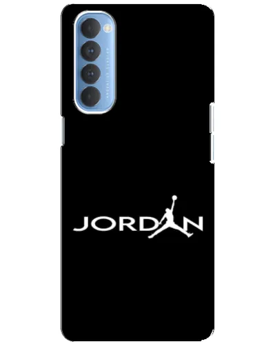 Чехол для OPPO Reno 4 Pro с картинкой «Jordan White Logo»