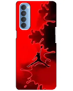 Чехол для OPPO Reno 4 Pro с картинкой «Jordan Red Smoke»