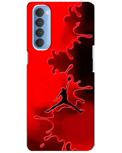 Чехол для OPPO Reno 4 Pro с картинкой «Jordan Red Smoke»