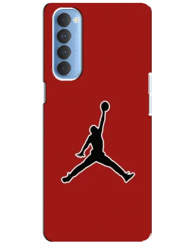Чехол для OPPO Reno 4 Pro с картинкой «Jordan Red Back»